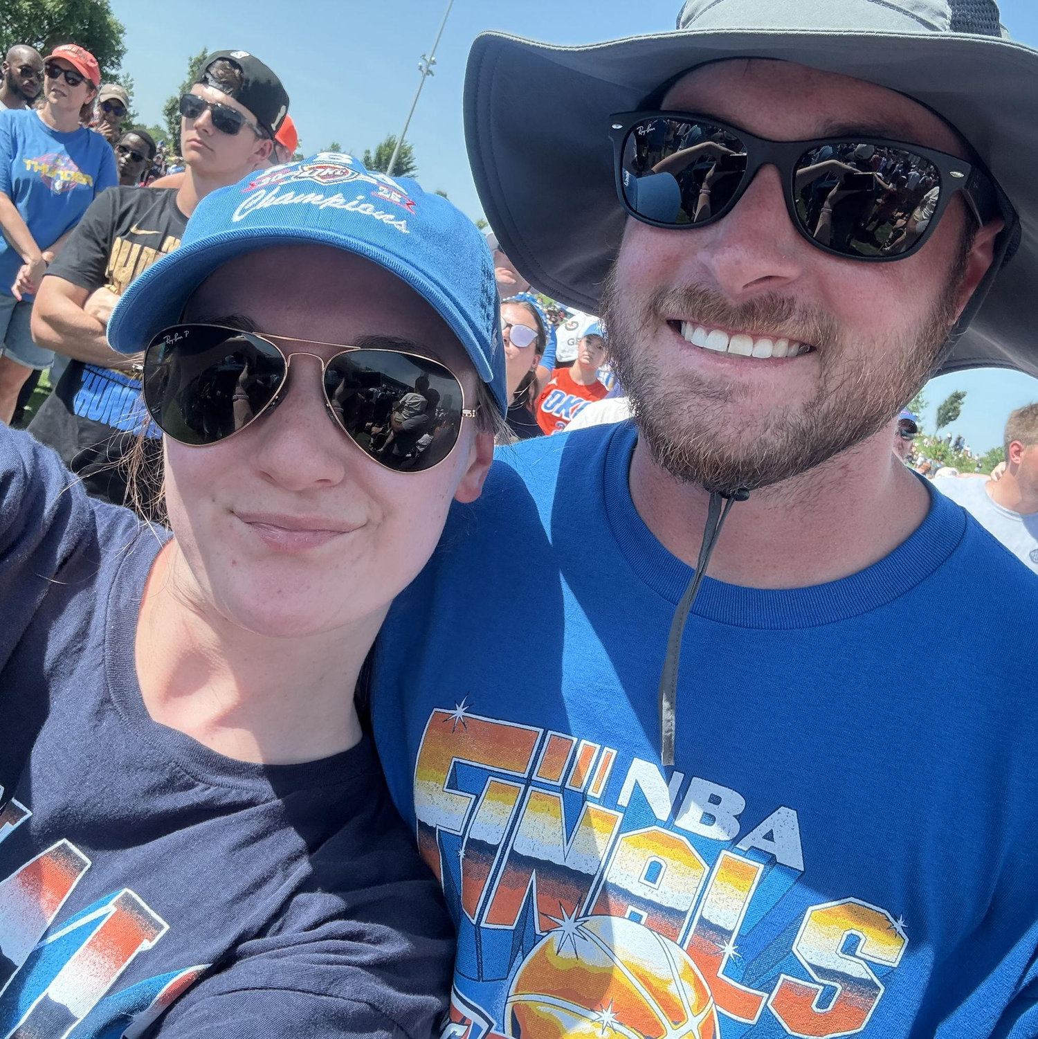 NBA Champions! The parade was so hot, but so fun!