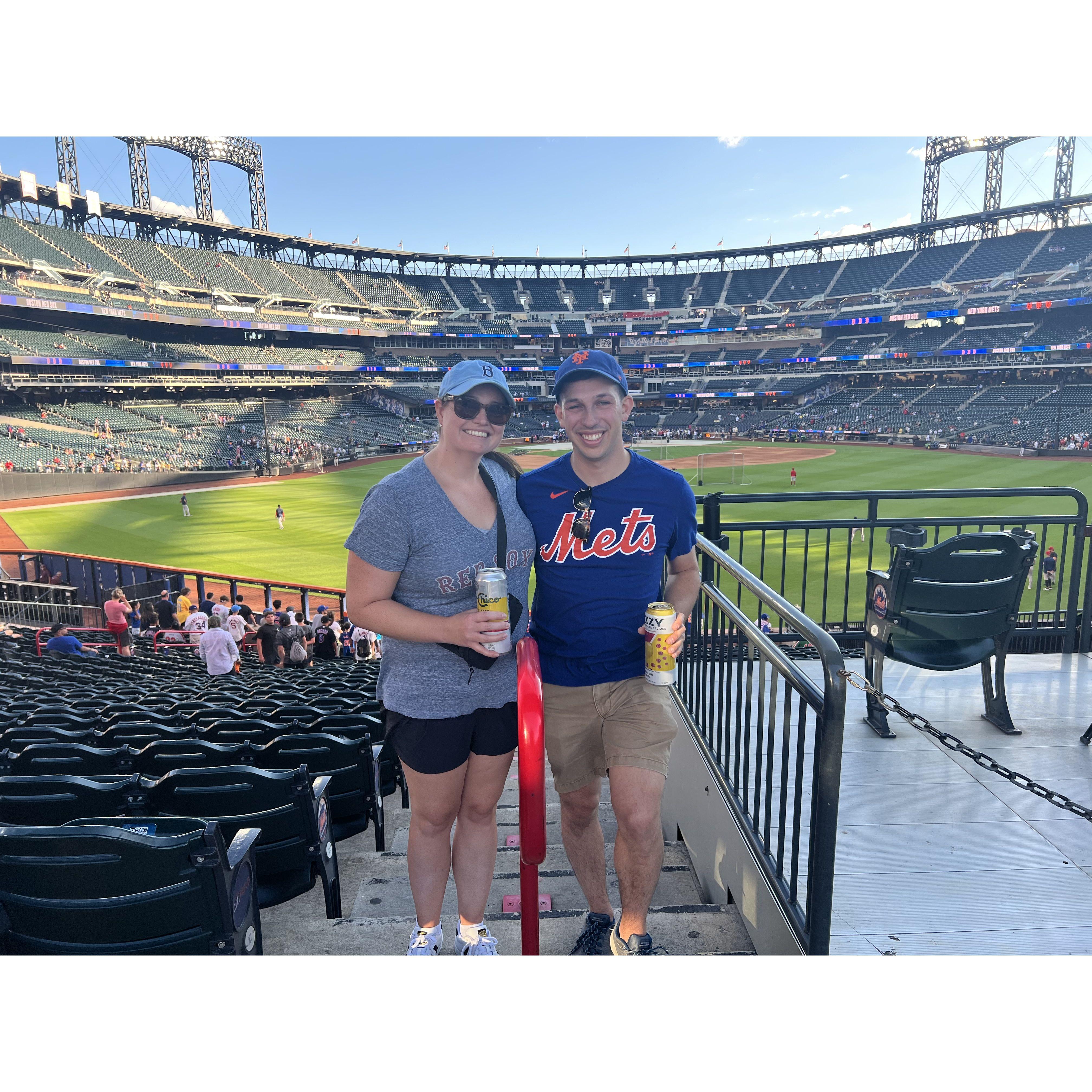 Alison's first Mets game in Queens on Labor Day 2024.