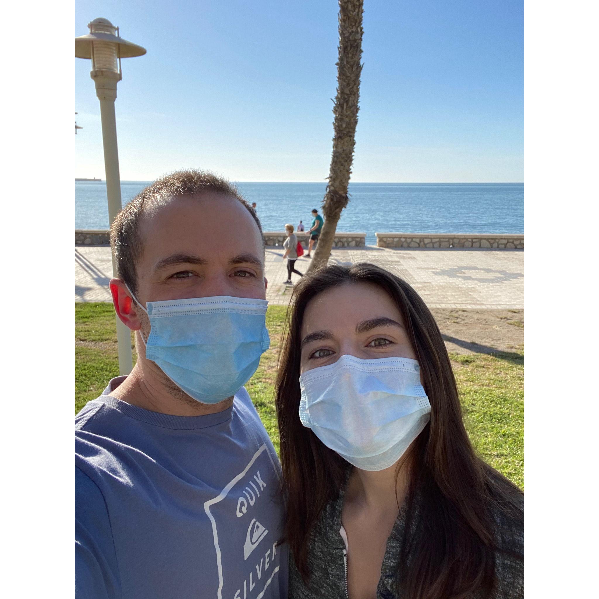 Our first time on a walk in 2 months - Málaga, Spain