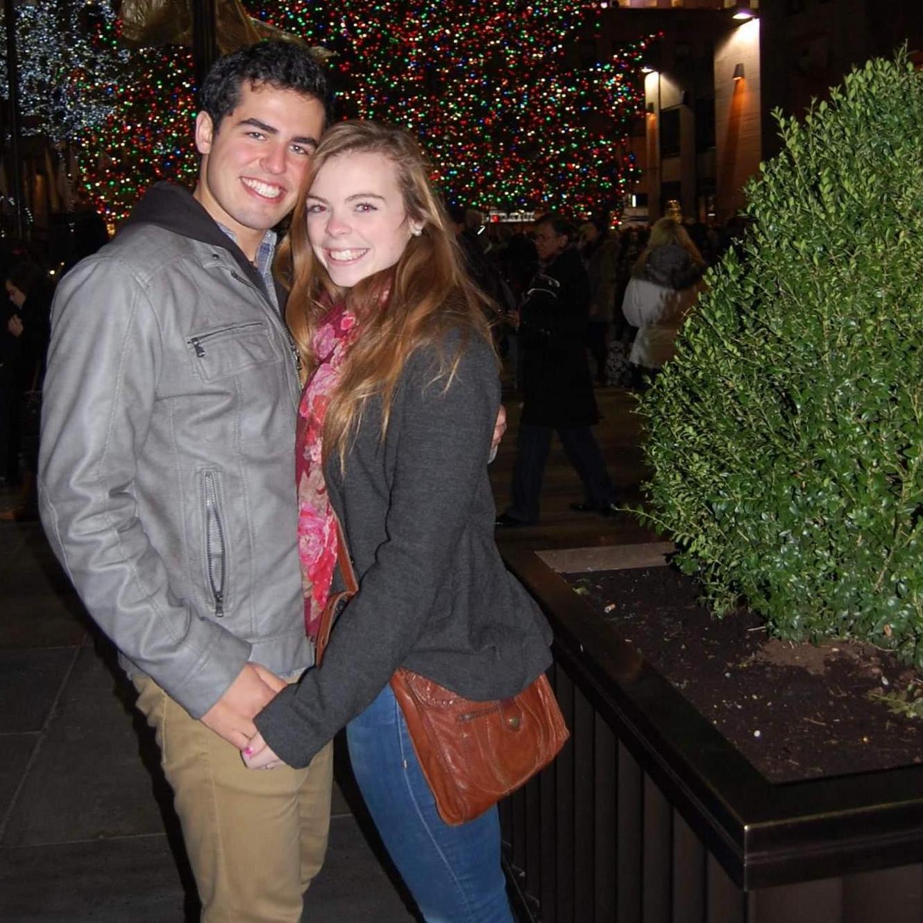 During one of Krissy's first visits to New Jersey, we went to Rockefeller Center. What is not pictured here: the 15-20 minutes during which Chris disappeared trying (in vain) to find a garbage can.