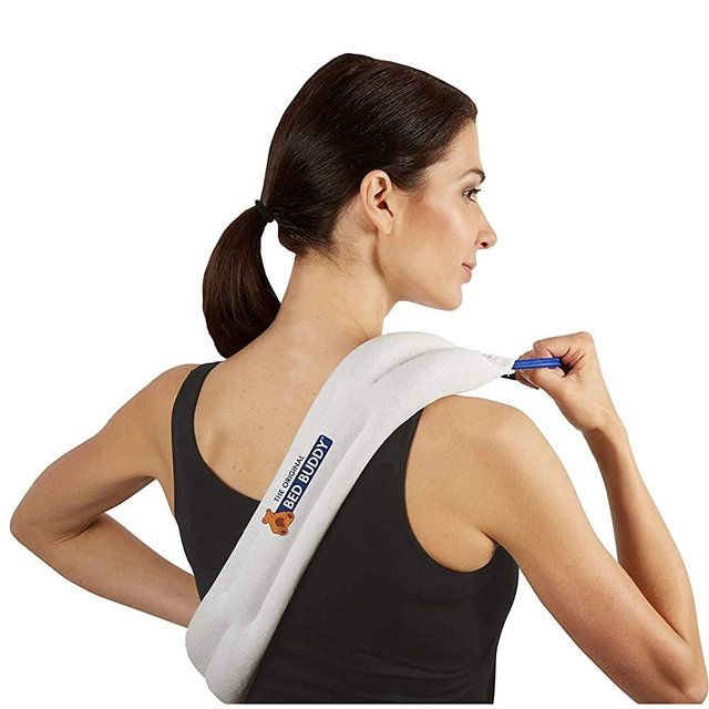Carex Bed Buddy Heat Pad and Cooling Neck Wrap - Microwave Heating Pad for Sore Muscles - Cold Wrap Pack for Aches and Pain