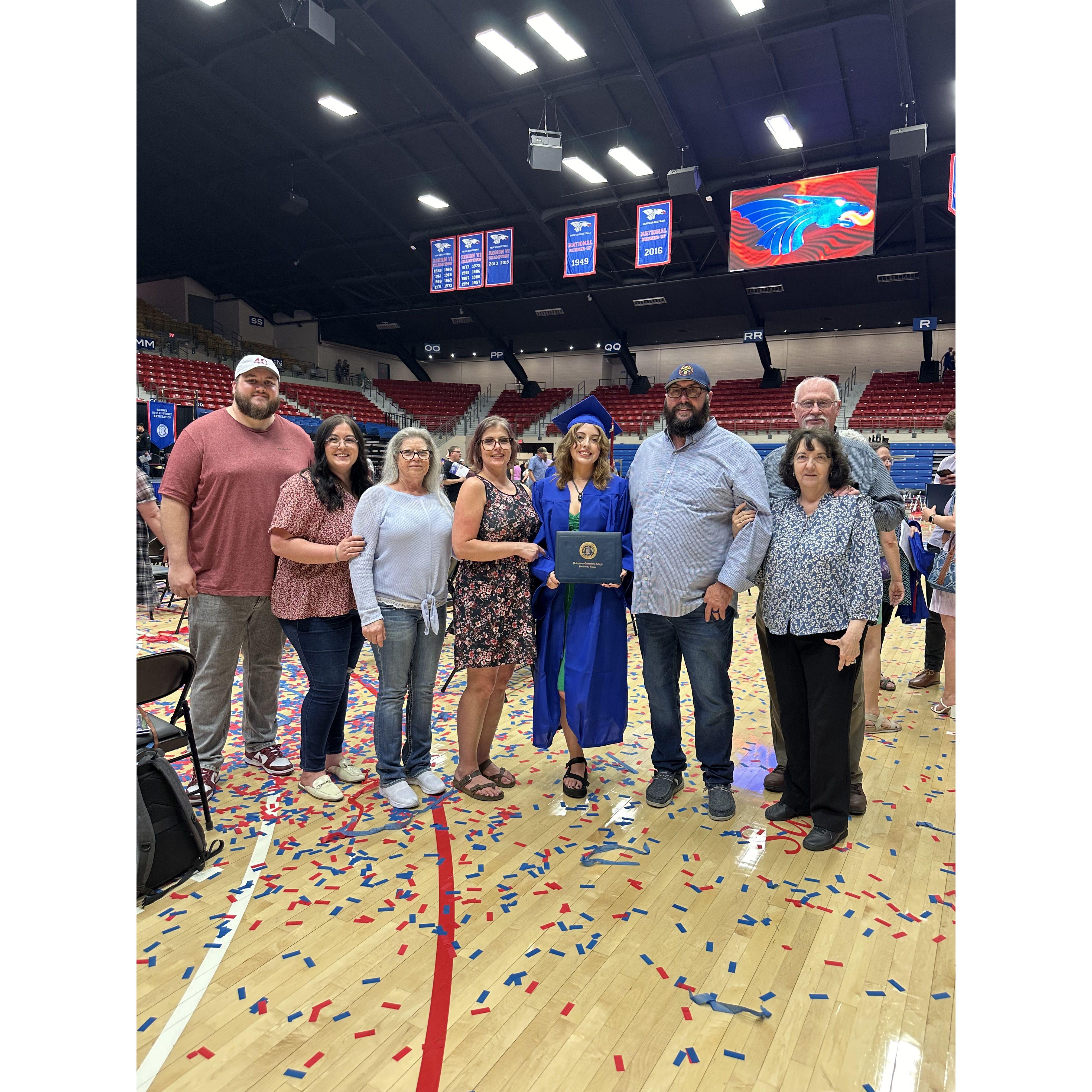 Darrah's college graduation in Hutchinson just hours after our niece, Frances Limon, was born in Wichita. An incredible day.