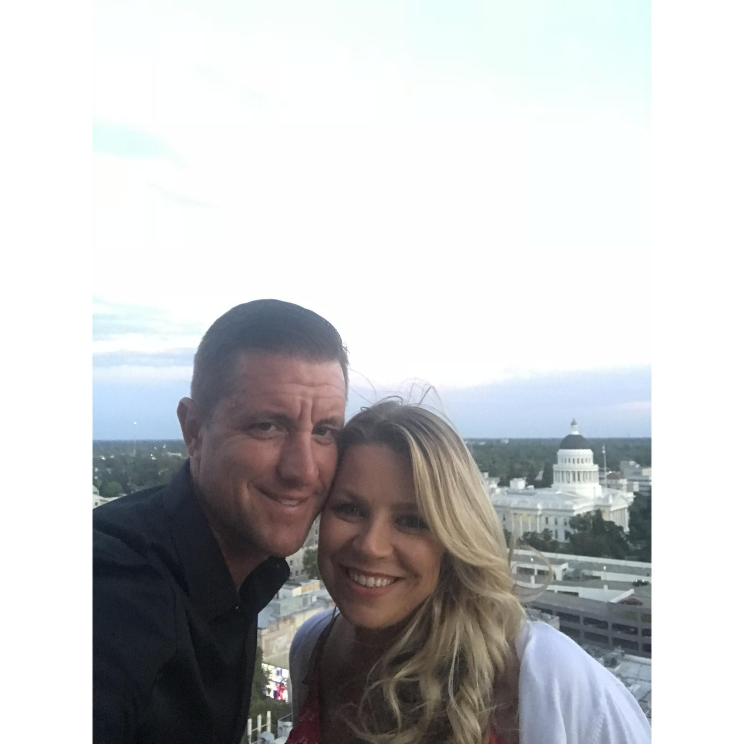 At our friends Anniversary party.