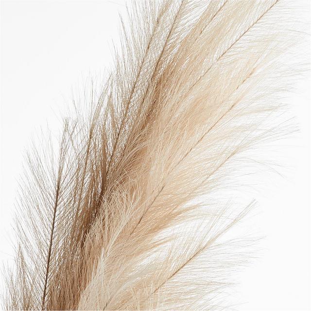 Red Fake Artificial Faux Pampas Grass Large Bundle Tall 45 Extra Fluffy x3  Stems Decorative Branches for Artificial Floor Plant Vase Filler for Boho