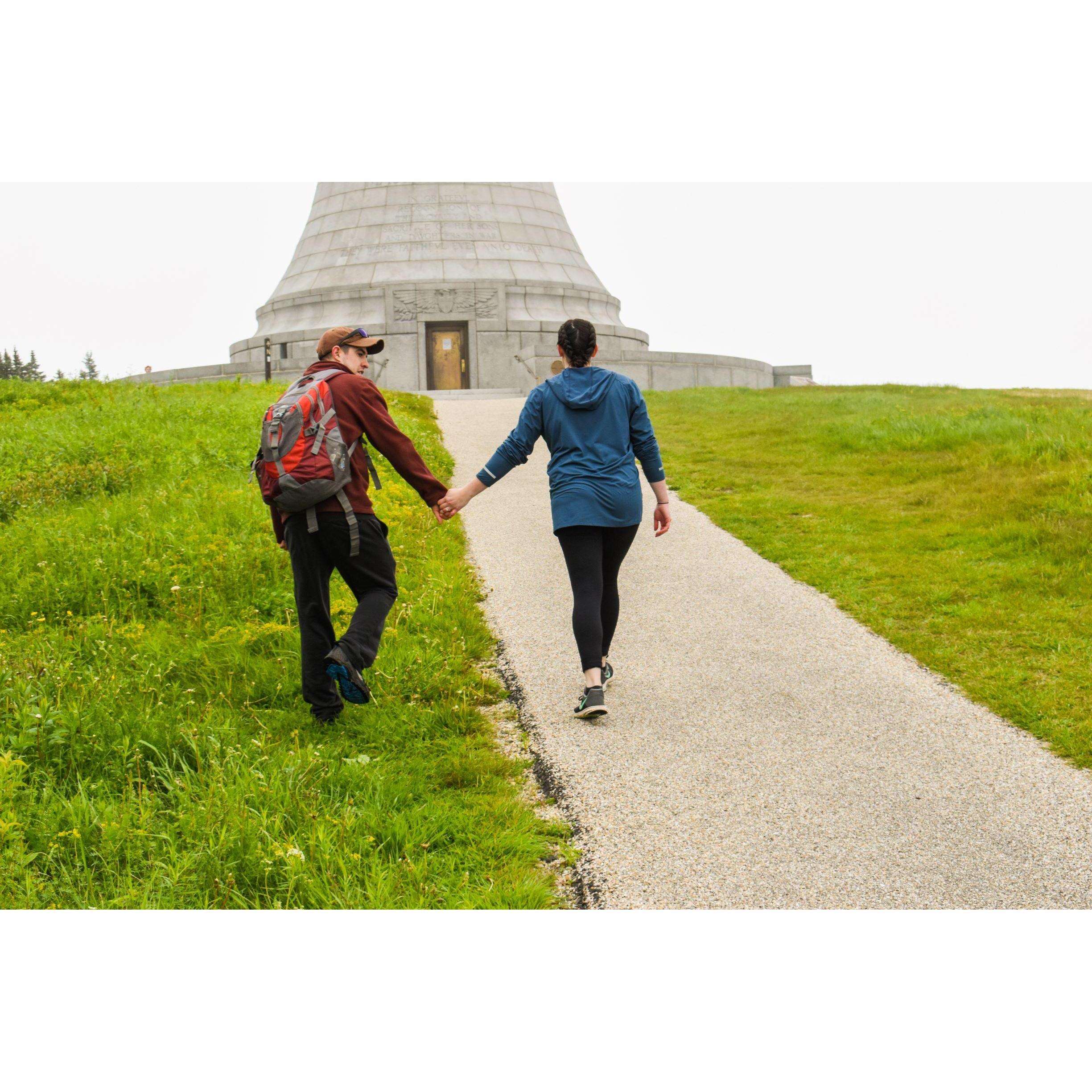 Courtesy of our amazing friends, photos from the day of our engagement ft. the Mount Greylock tower.