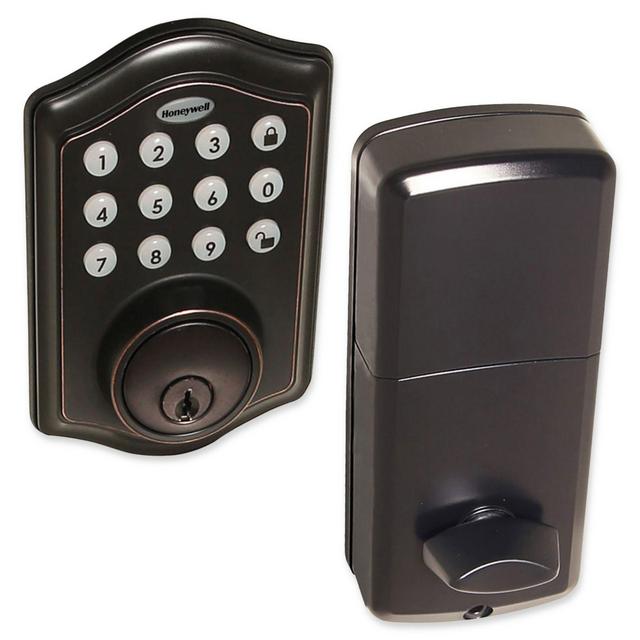 Honeywell Electronic Entry Deadbolt Door Lock with Keypad in Oil Rubbed Bronze