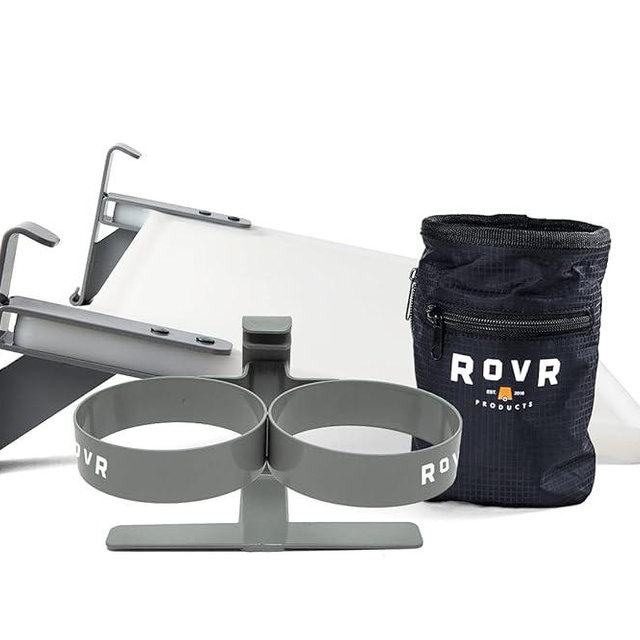 RovR Accessories Essential Pack - Includes Dual Cup Holder, Prep Board, and Storage Bag - Compatible with RollR 45, 60, 80 Wheeled Camping Coolers