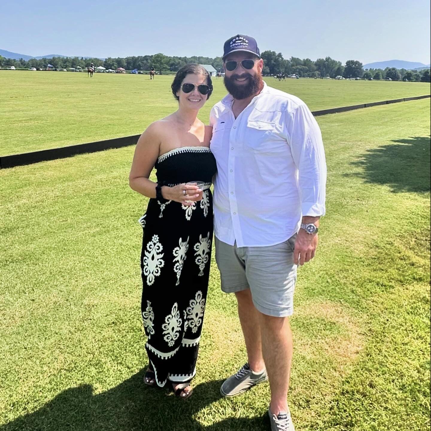 Watching our first ever polo match together