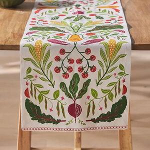 Folkloric Veggies Table Runner