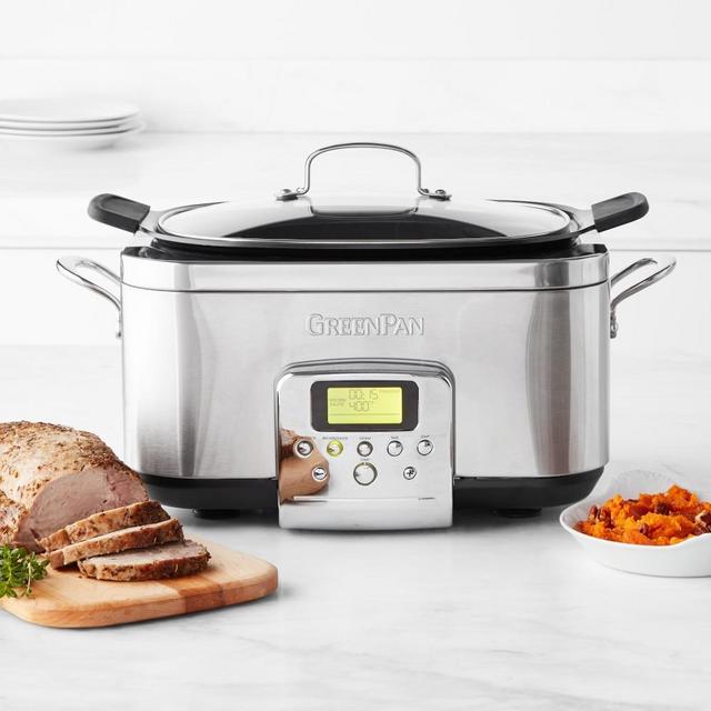 GreenPan Premiere Stainless Steel Slow Cooker 6-Qt.