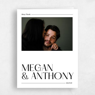 Multi-Colored Wedding Thank You - Vitoria Portrait