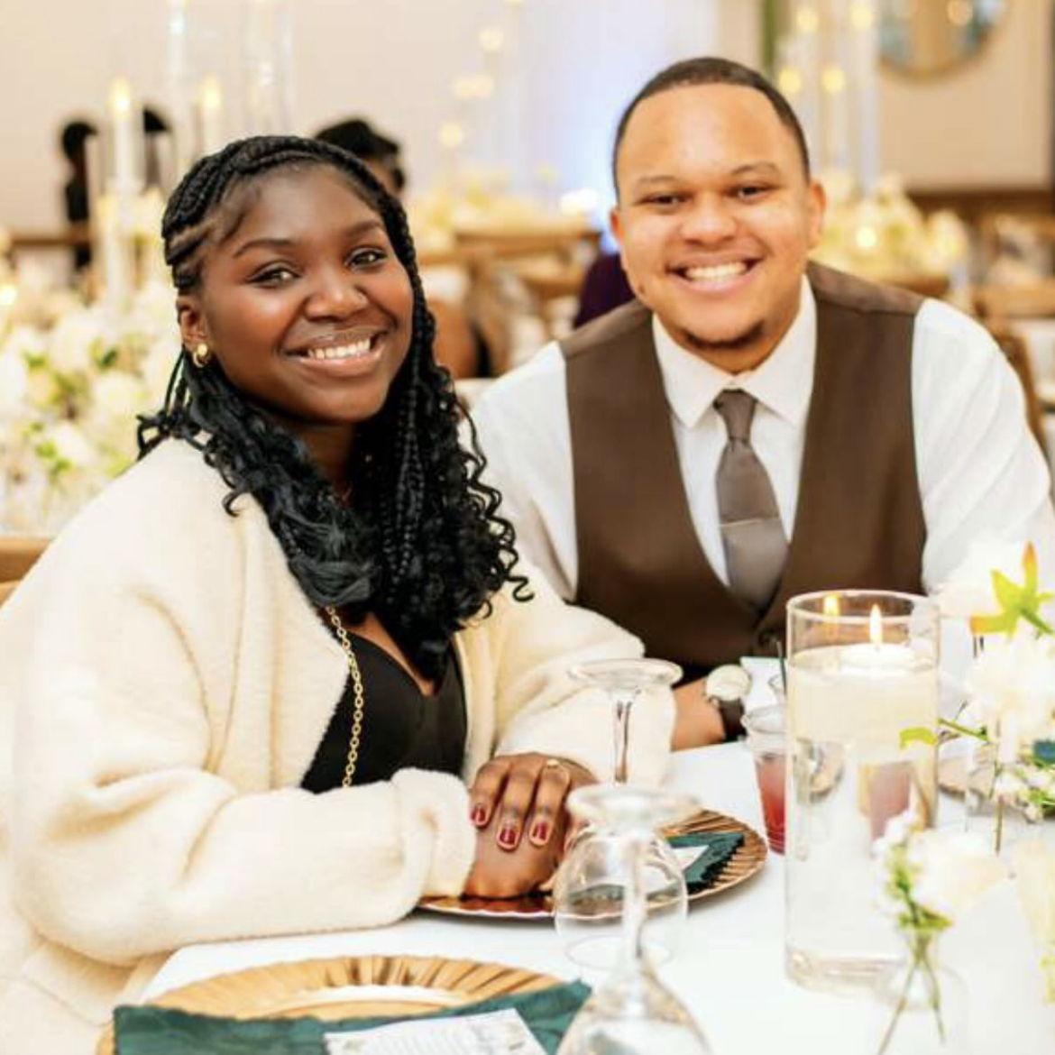 Us at our good friends Josue and Kerene wedding!!