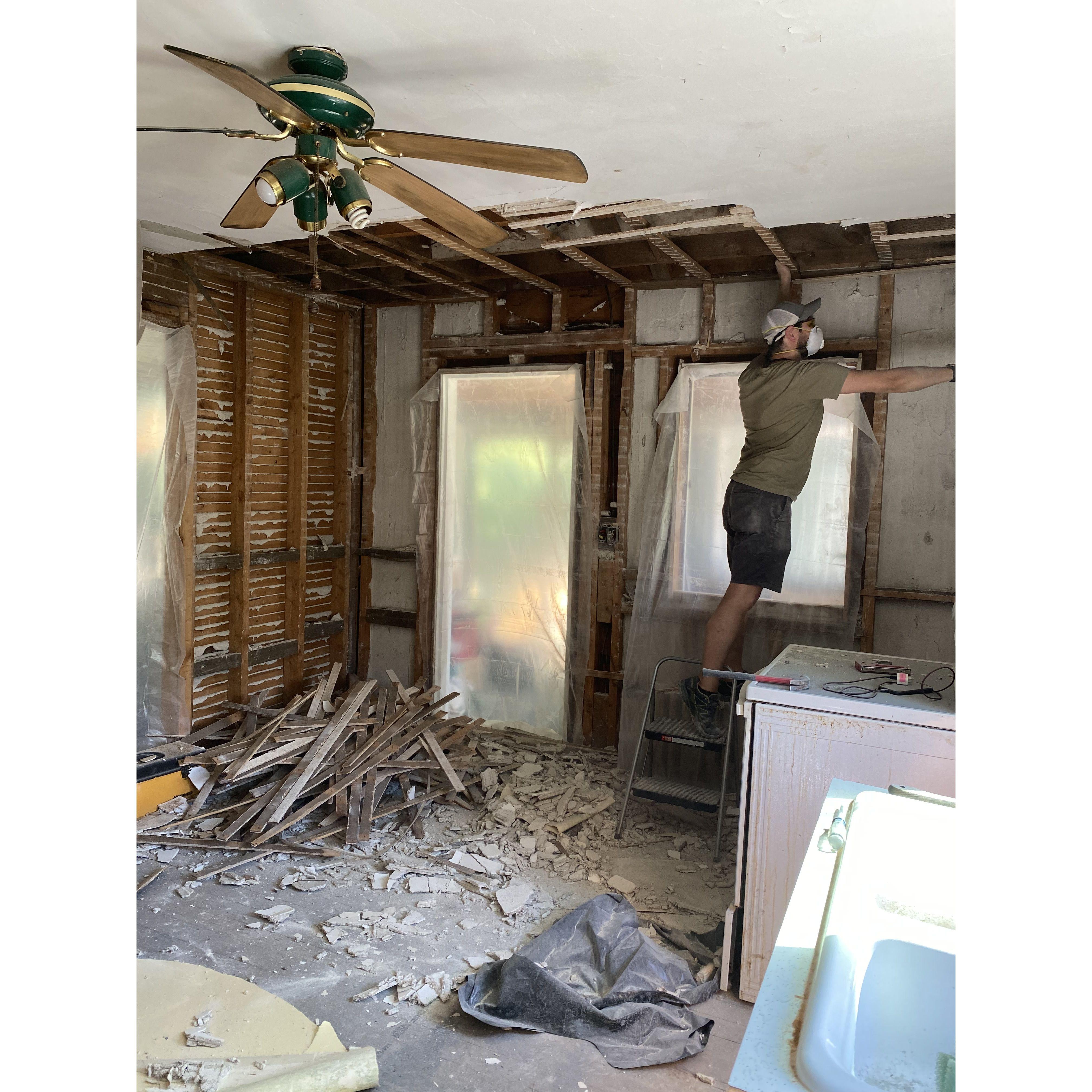 During our kitchen renovation