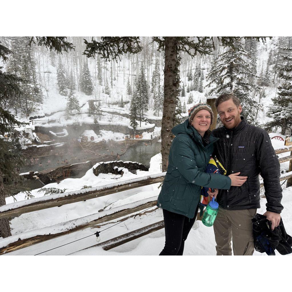 Back at Strawberry Hot Springs...we can't get enough!