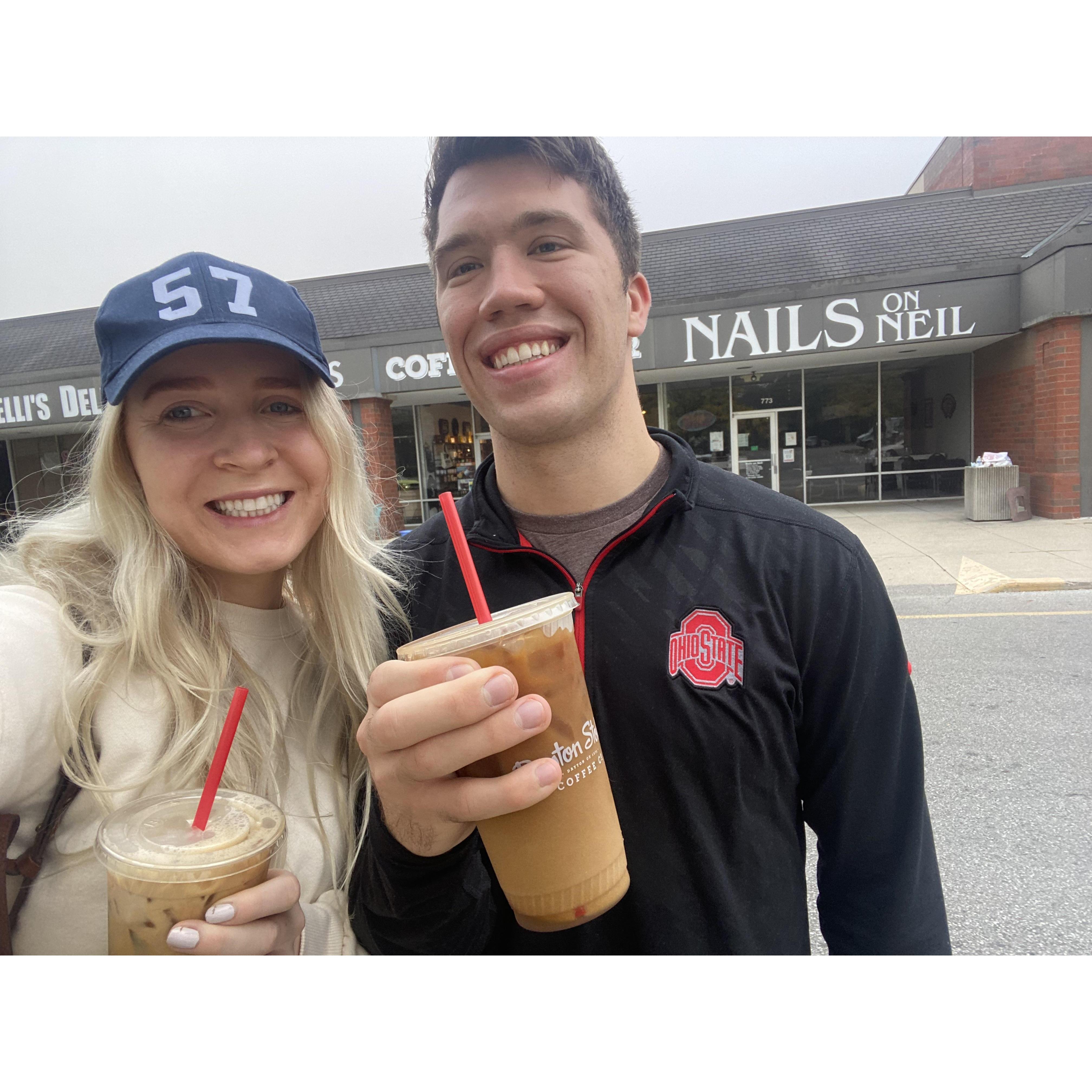 we got coffee from Boston Stoker!