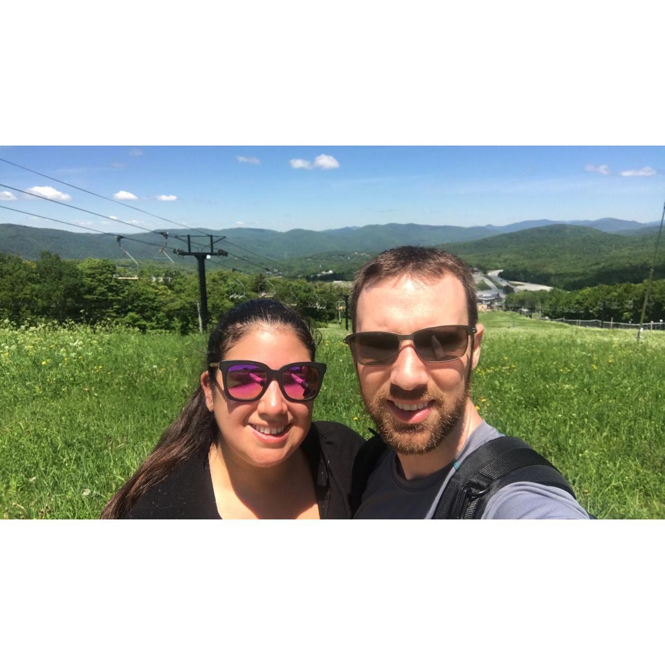Right before we got lost hiking in Vermont. "I swear we're suppose to go this way"...2 miles later...