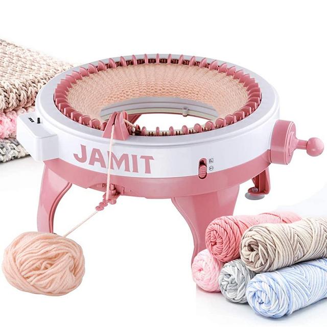 Knitting Machine, 48 Needles Knitting Loom Machine with Row Counter, Smart Weaving Loom Knitting Round Loom, Knitting Board Rotating Double Knit Loom Machine Kit for Adults and Kids