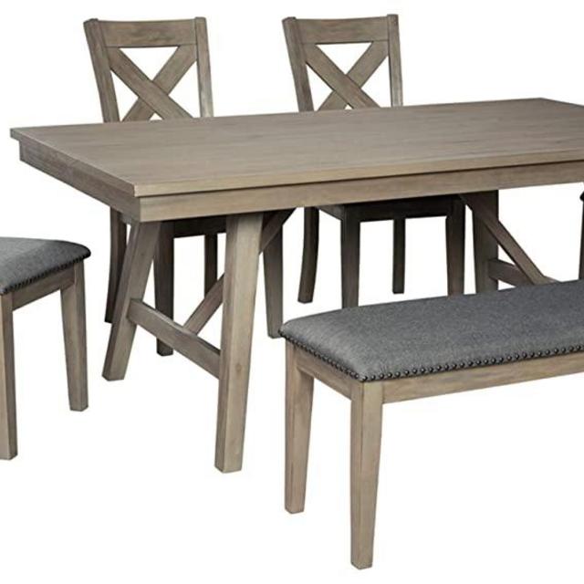 Signature Design by Ashley Aldwin Dining Room Table, Gray