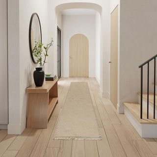Washable Jute Modern Solid Area Runner