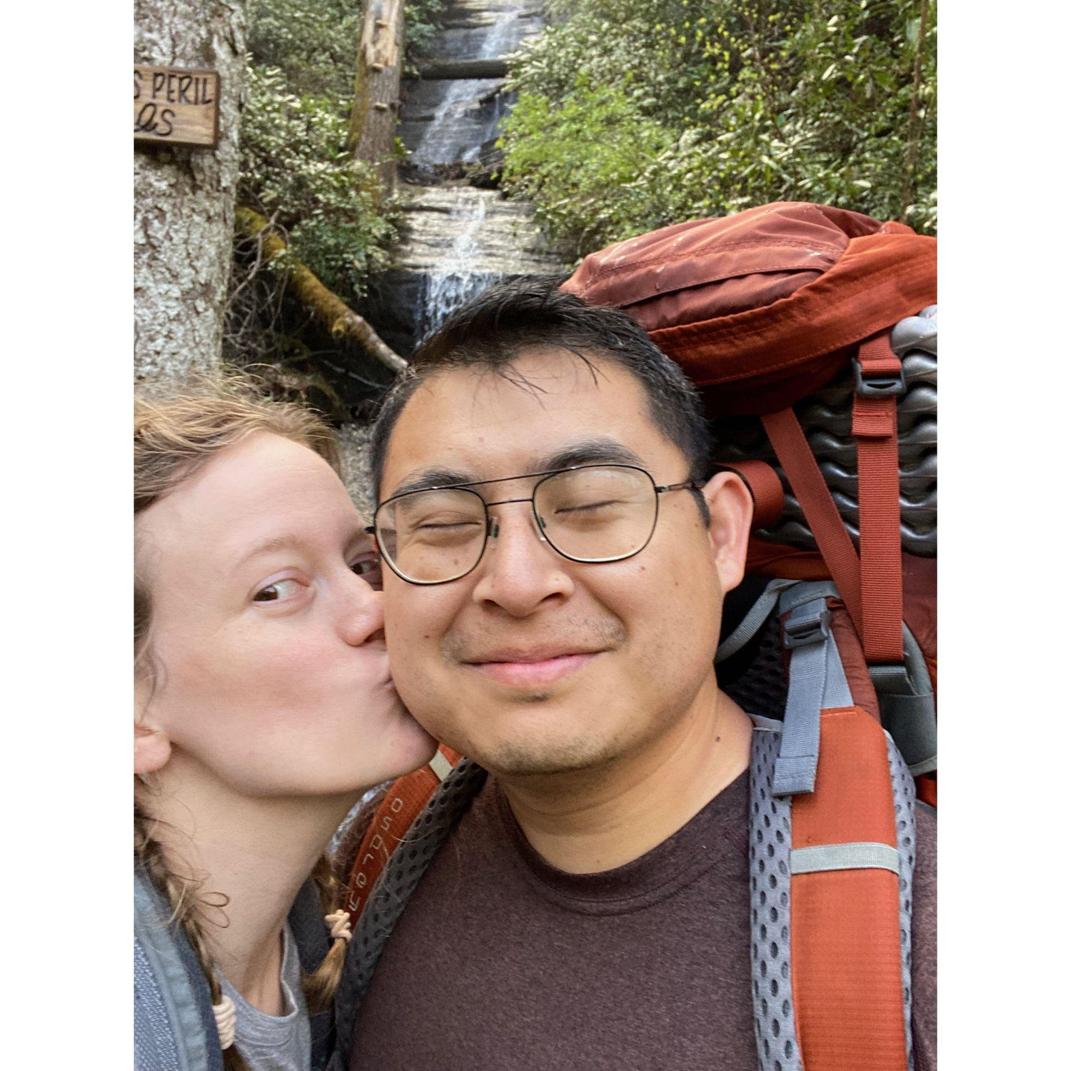 Backpacking, Ellicott Rock Wilderness Area, April 2023