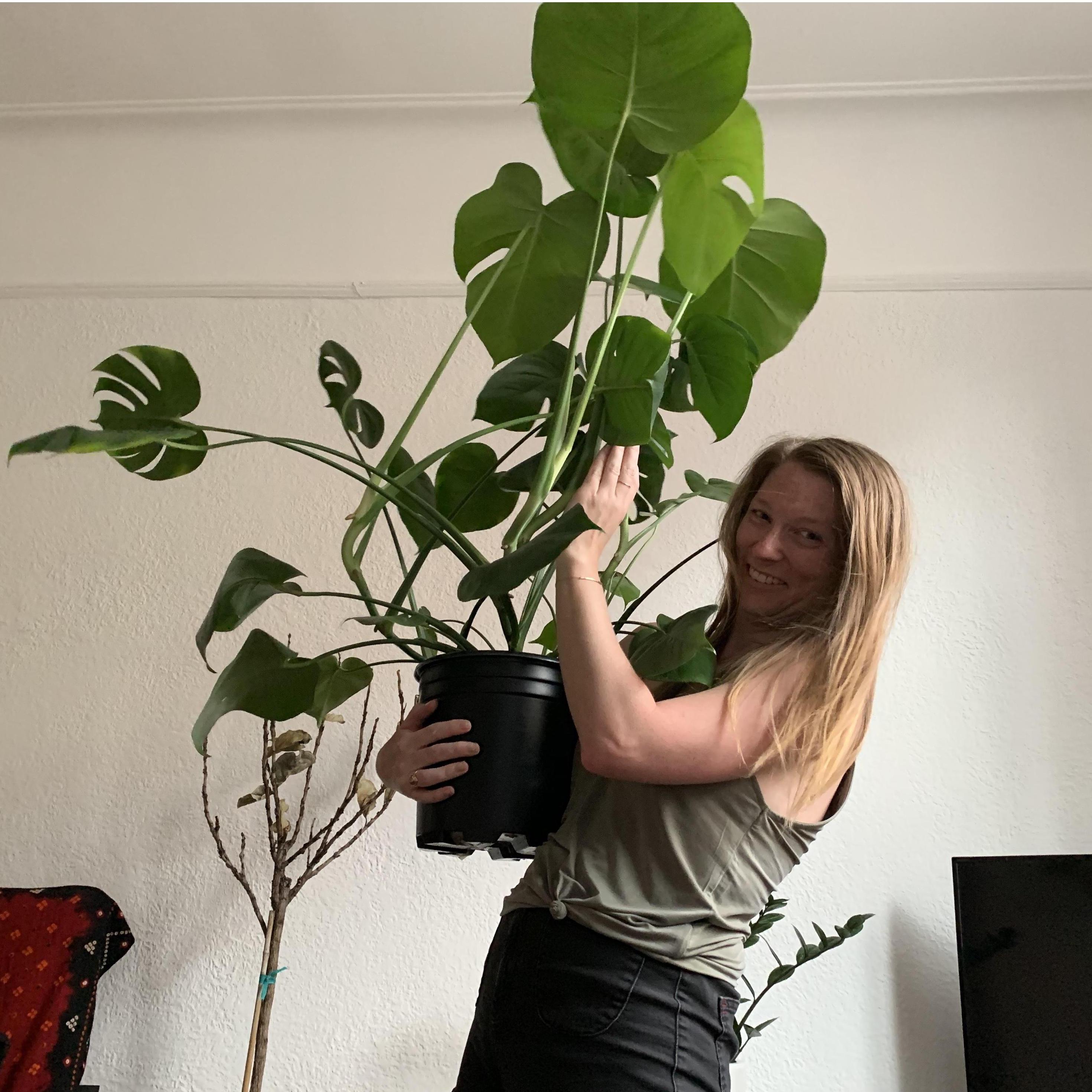 Suzie loves her plants almost as much as she loves Drew... almost...
