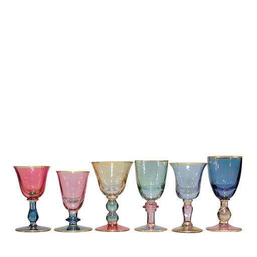 Set of Six Arlecchino Liqueur Chalices