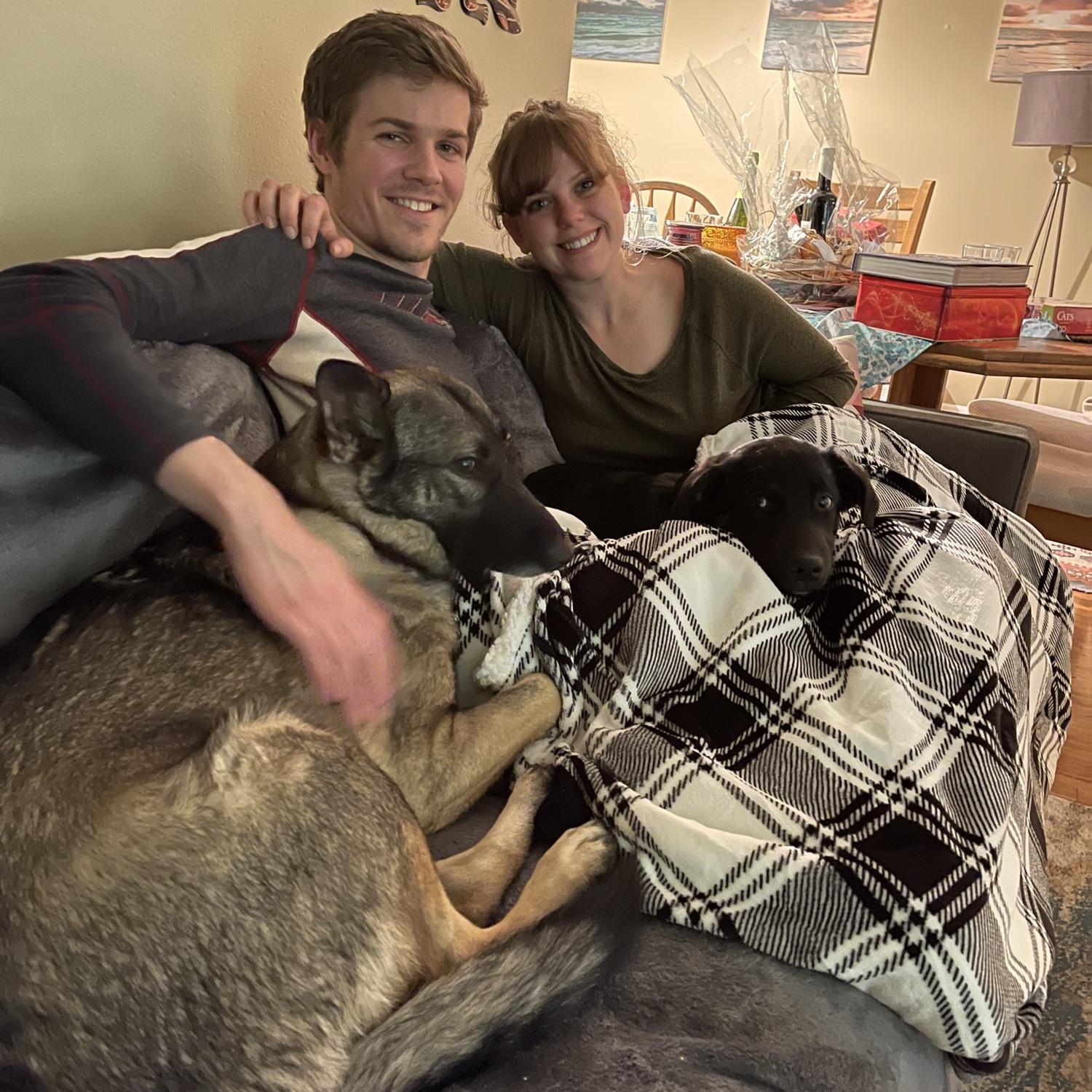 Snuggling up and playing video games is our favorite lazy day past time