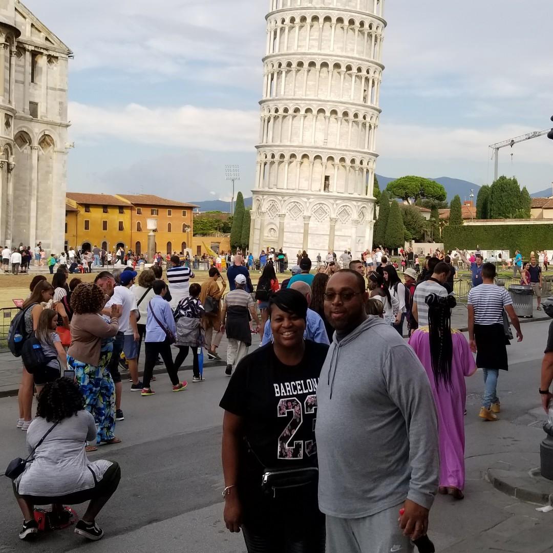 Leaning Tower of Pisa in Italy. October 2018
