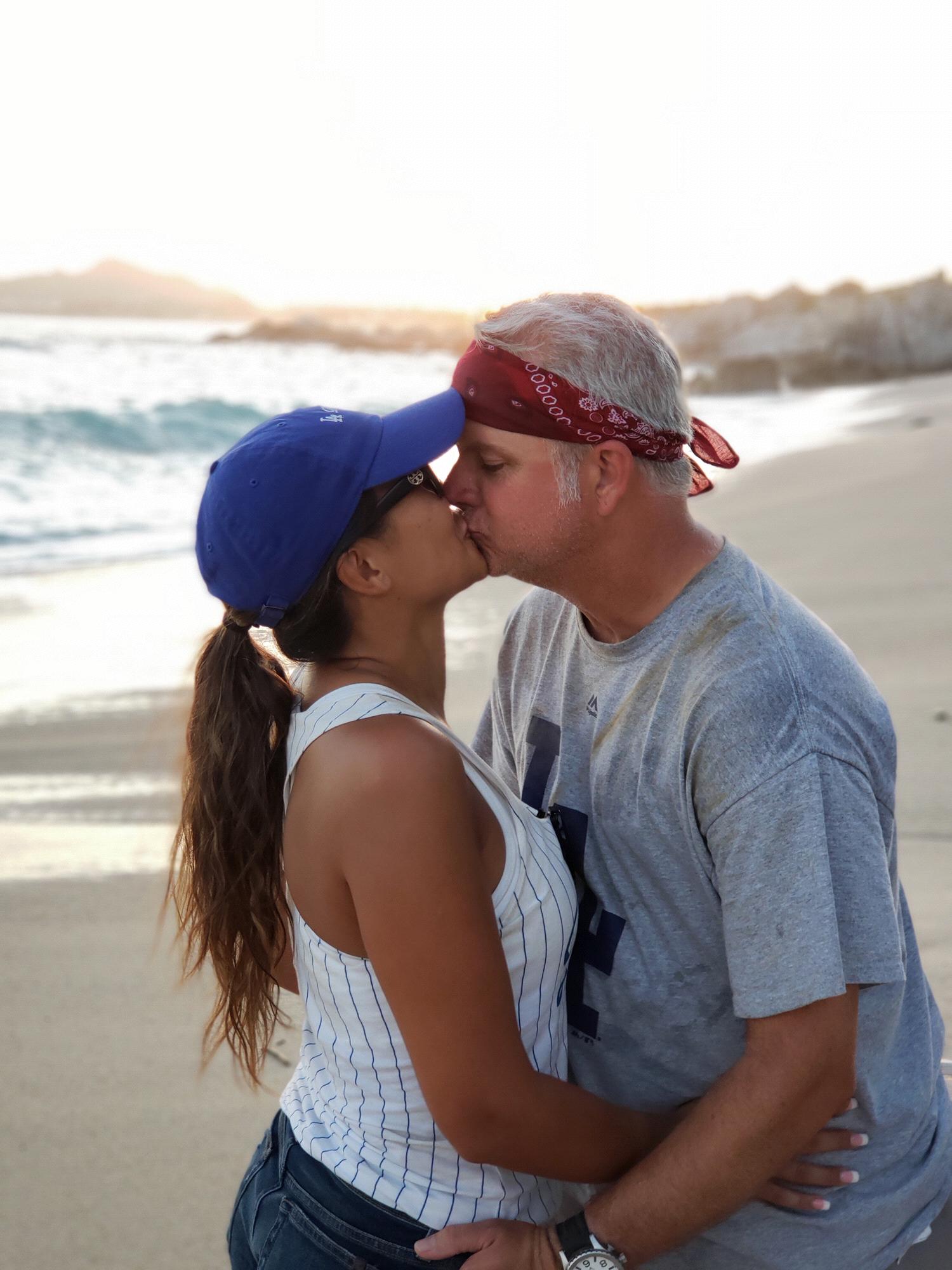 After Zip lining and ATVing with the best group EVER! Cabo, Mexico 2018. We were super full of dirt and sweaty! Pretty gross but never to gross for a kiss on the beach!!
