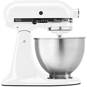 KitchenAid KSM155GBFP 5-Qt. Artisan Design Series with Glass Bowl - Frosted Pearl White