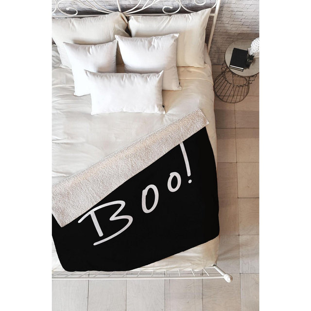 Lisa Argyropoulos Halloween Boo Throw Blanket, 50x60 - Deny Designs