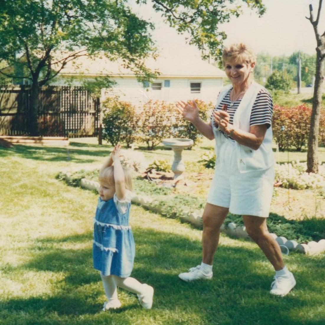 Caroline with her Gammy (Betty)