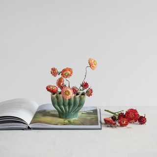 6-Section Sculptural Vase with Reactive Glaze