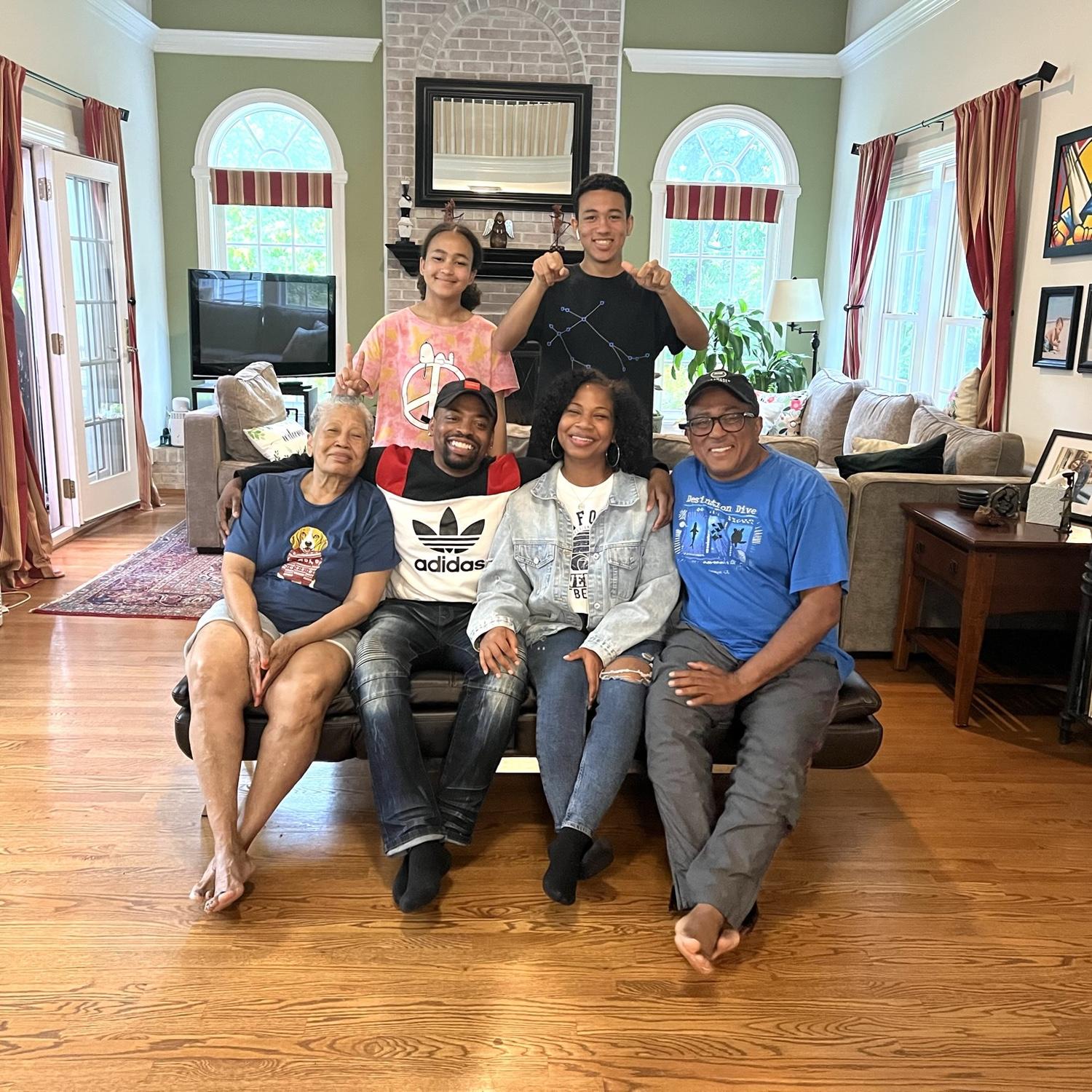 Visiting Tyre’s godfather and his family in Virginia