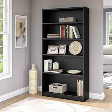 Bush Business Furniture Universal 72H Bookcase in Black
