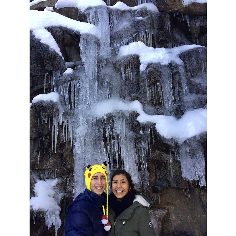First weekend away and Xochitl's first time in snow! We're so little (Dec. 2015)