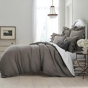 Wamsutta Vintage - Wamsutta® Vintage Washed Linen Full/Queen Duvet Cover in Charcoal