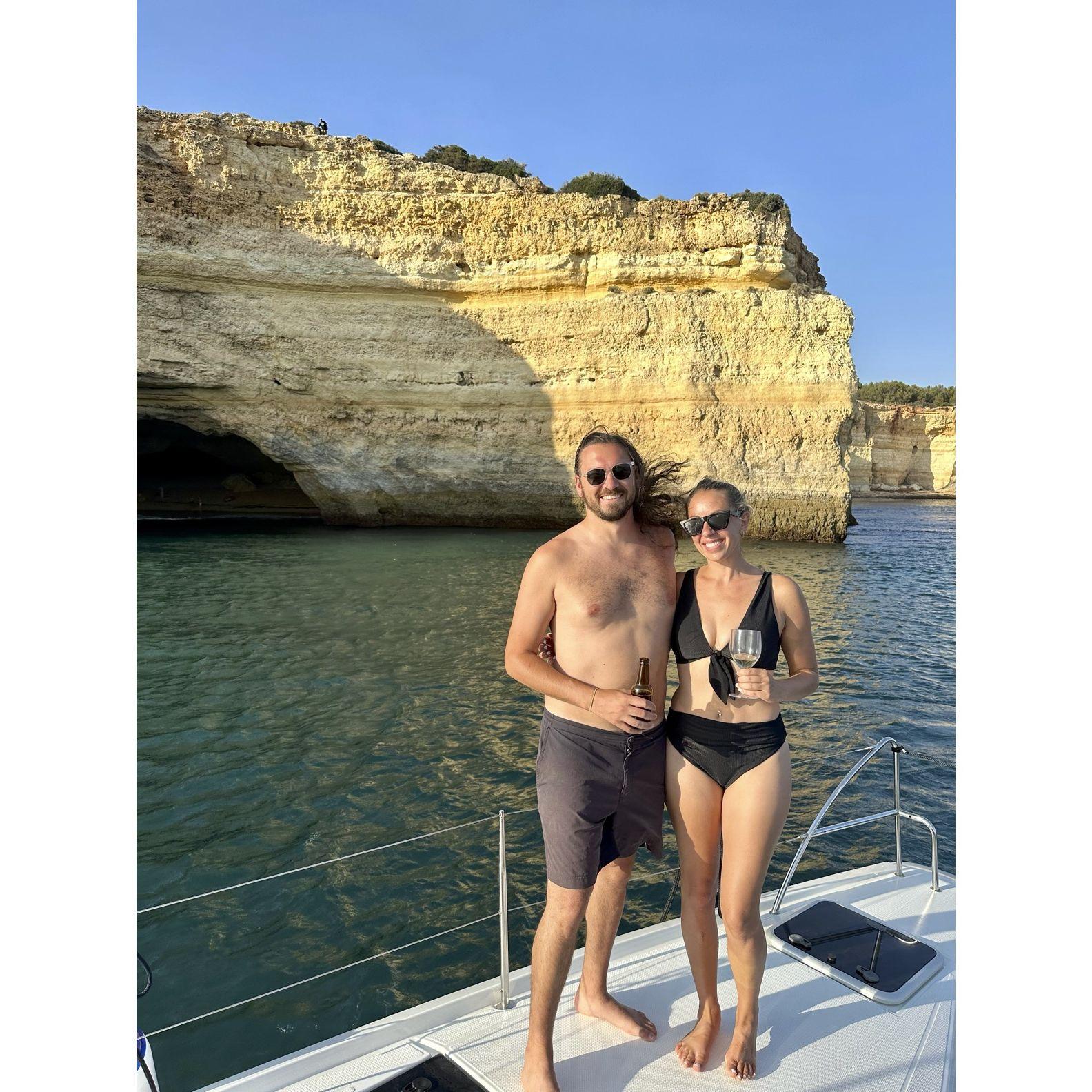 Off the coast of southern Portugal