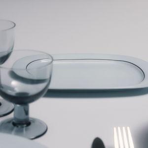 Celadon Light Blue Rectangular porcelain tray