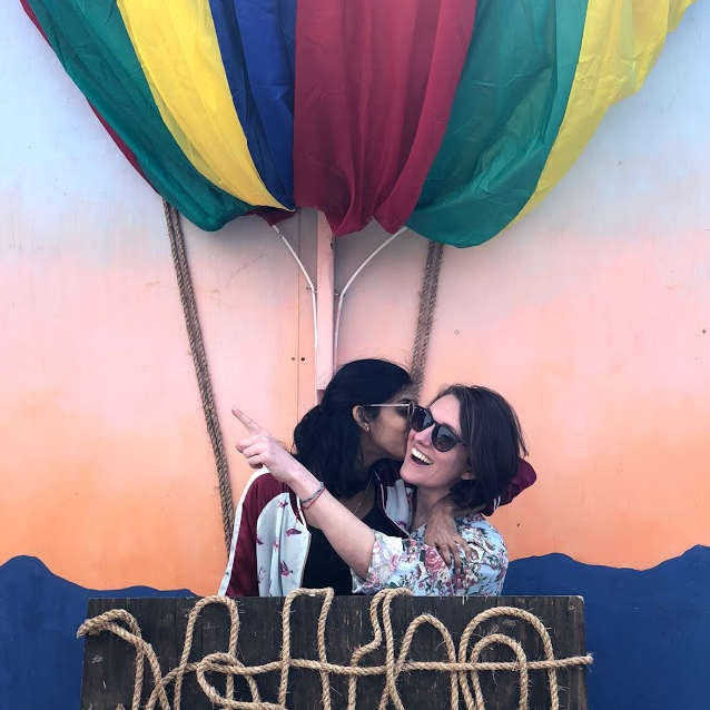 Our first hot air balloon ride together