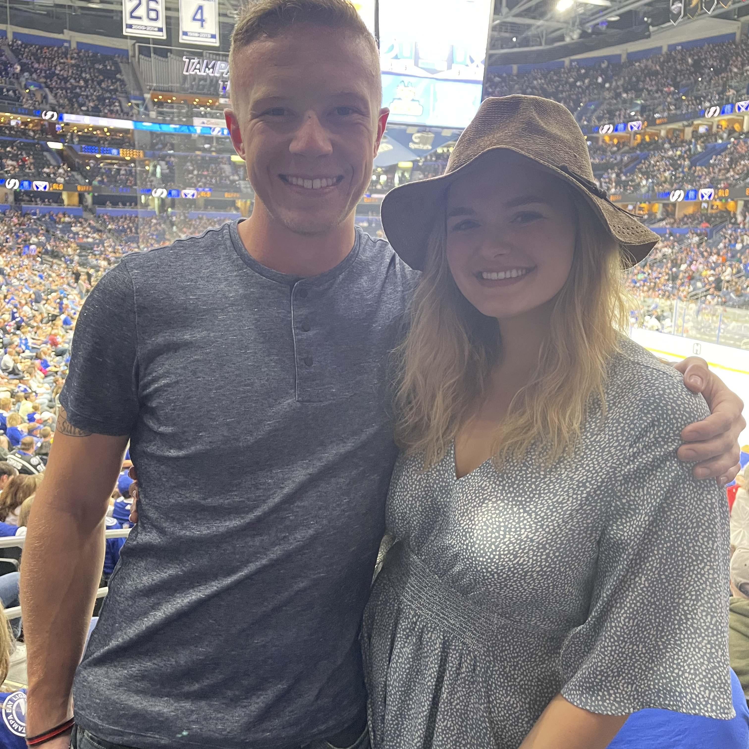 First live hockey game