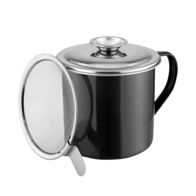 Bacon Grease Container With Strainer