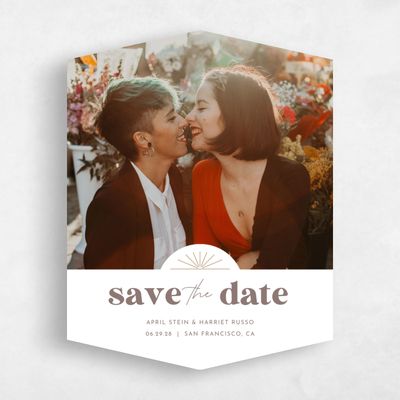 Brown Diamond Wedding Save the Date - Tucana Photo