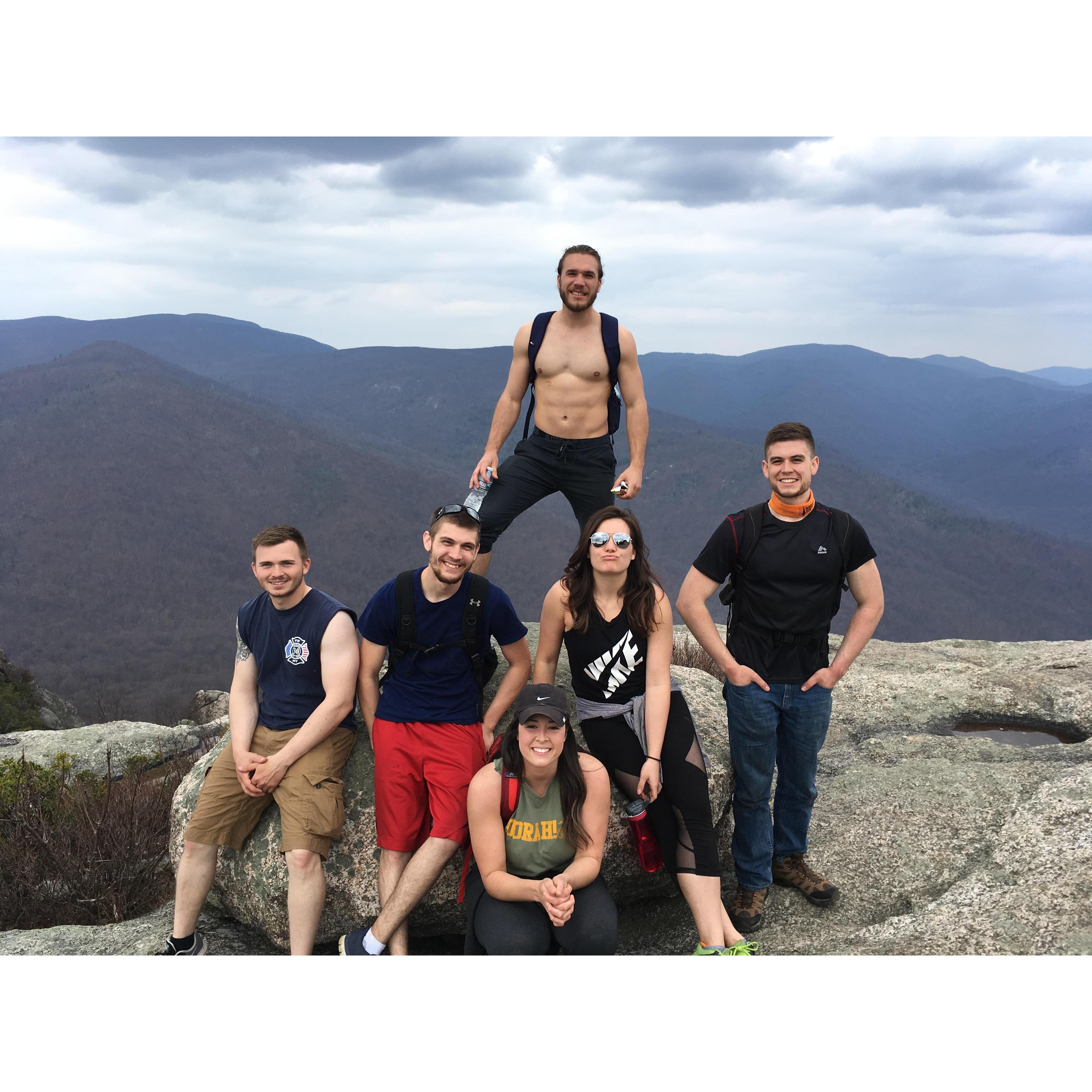 Hiked Old Rag Mountain this past spring (still just friends guys) lol