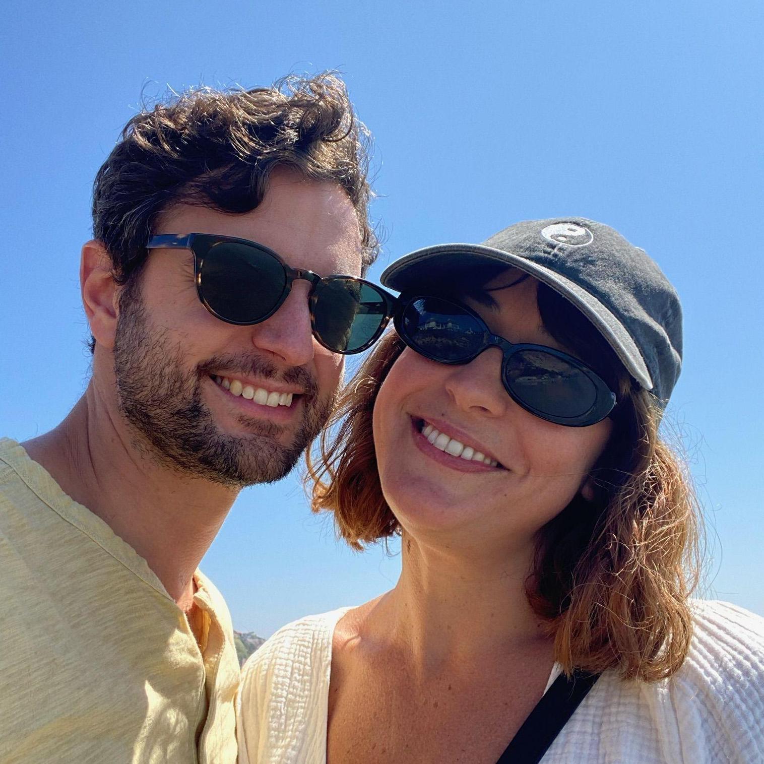 Walk on the beach in Encinitas, the day Rachel met Steven's brother!