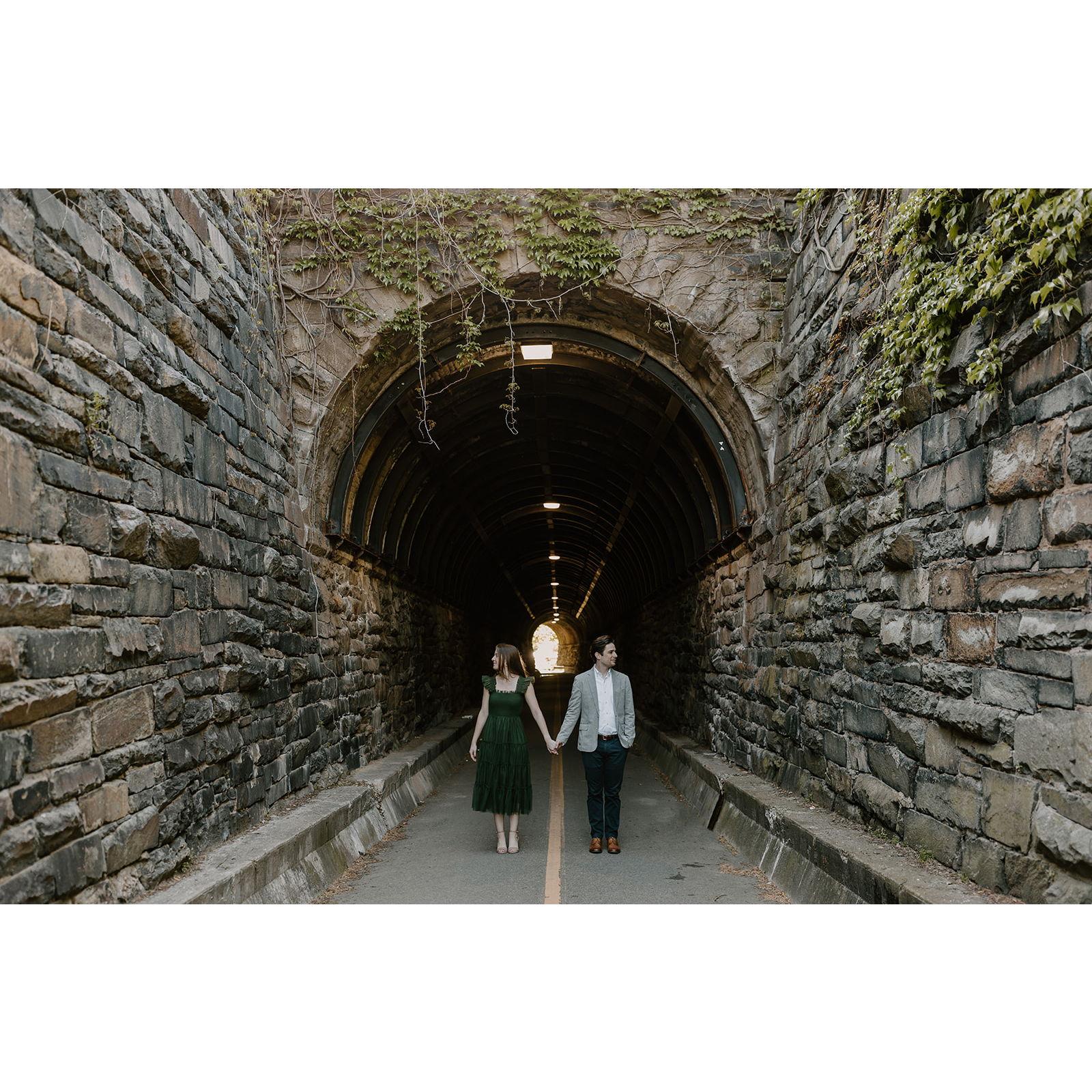 Engagement shoot in Old Town Alexandria - April 2024