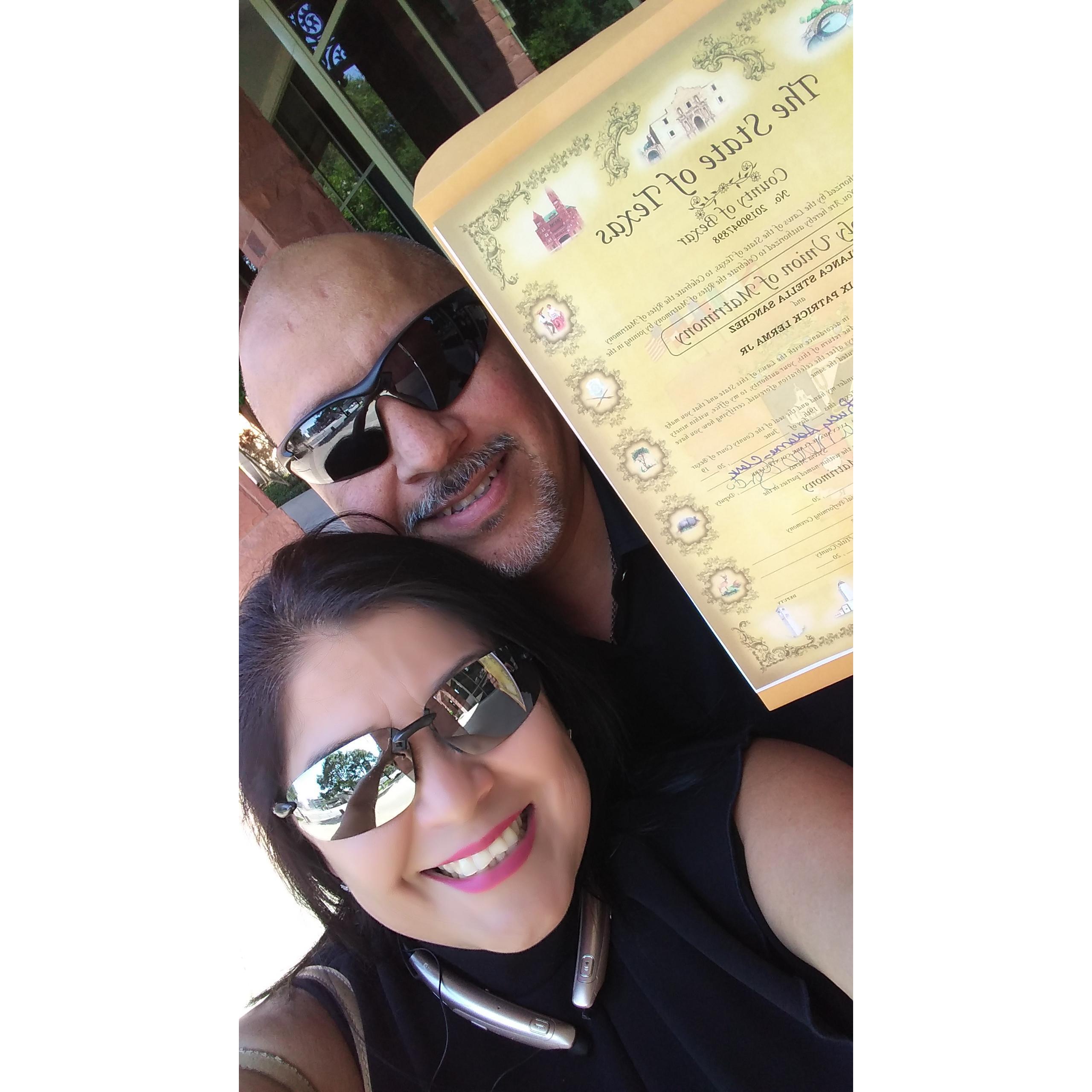 Marriage license off the checklist on june 19th!