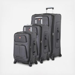SwissGear, 6283 Expandable Spinner 3-Piece Softside Luggage Set | Zola