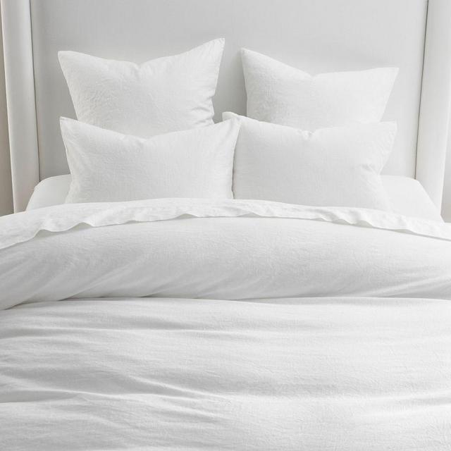 White European Flax Linen/Cotton Duvet Cover, King/Cal. King