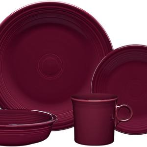 Fiesta 4 Piece Place Setting, Claret or Poppy